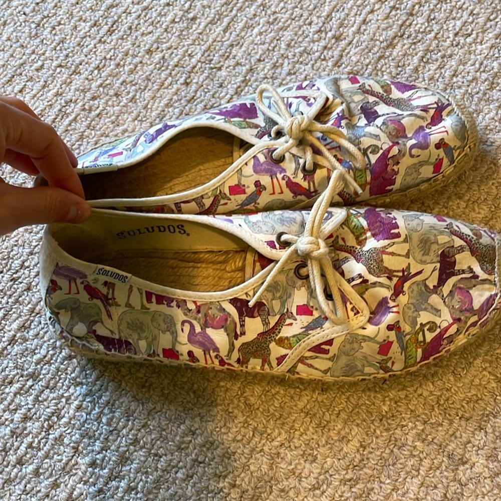 Soludos animal print sneakers